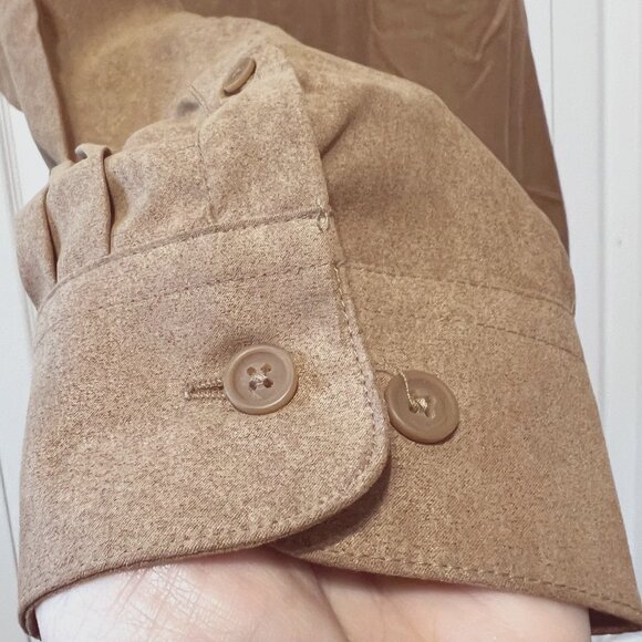 Firethorn Silver-NWT-Men's Long Sleeve X Large Tobacc/Came/Tan Micro Fiber Suede - Picture 5 of 16
